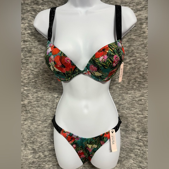 Victoria's Secret Other - NWT Victoria Secret Bombshell Bikini with shine straps size 34B small